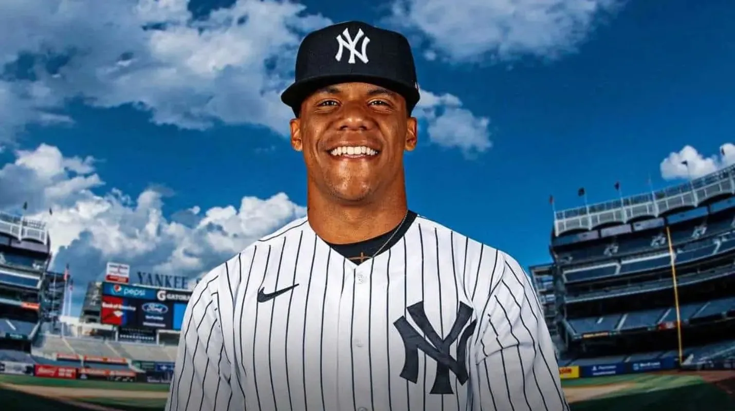 Image of Juan Soto in the New York Yankees uniform