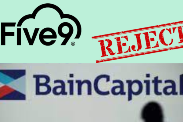Five9 Rejects Bain Capital's $14.7 Billion Takeover Bid