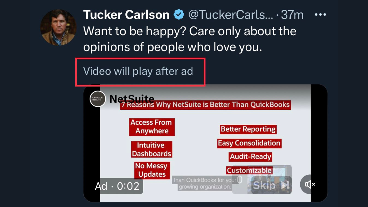 In-Stream ads on X for creators